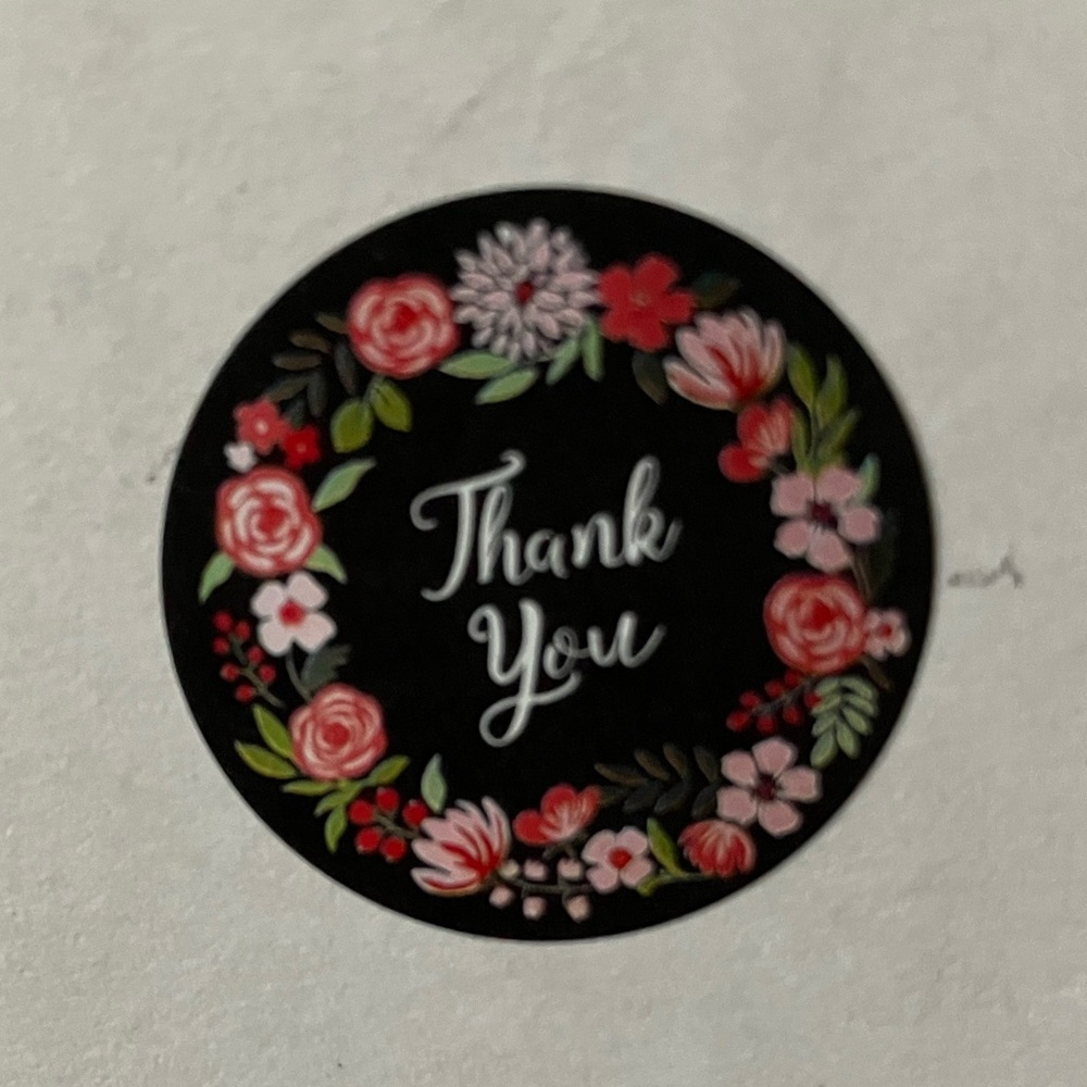 New roll 500 1” Thank you stickers - Picture 3 of 3